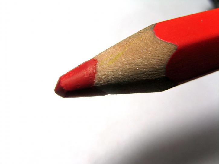 red, crayon