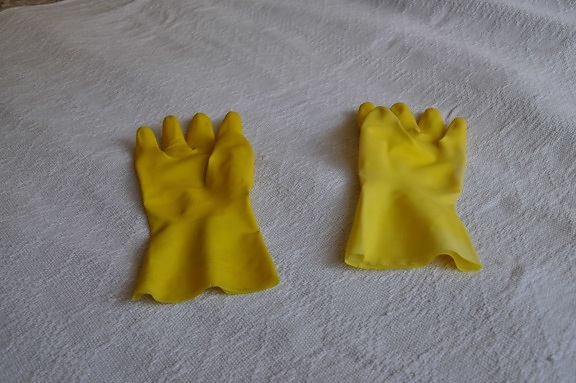 guantes de goma
