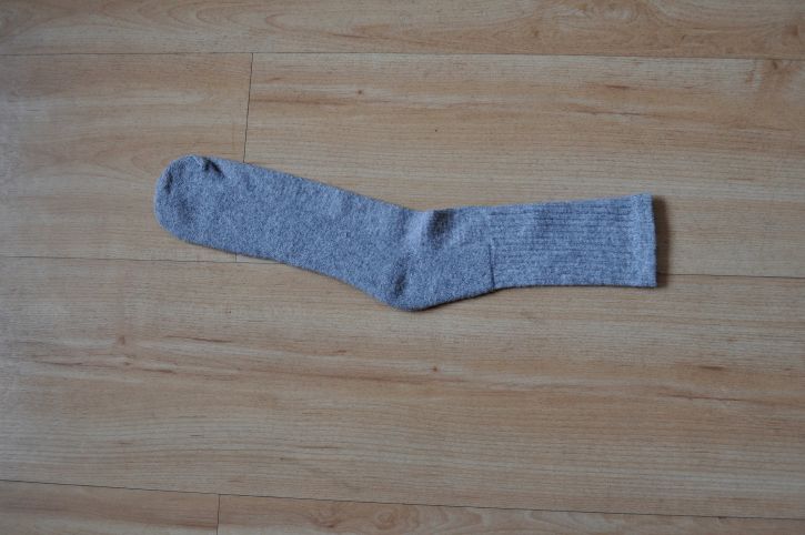 enkelt, mens, sokker