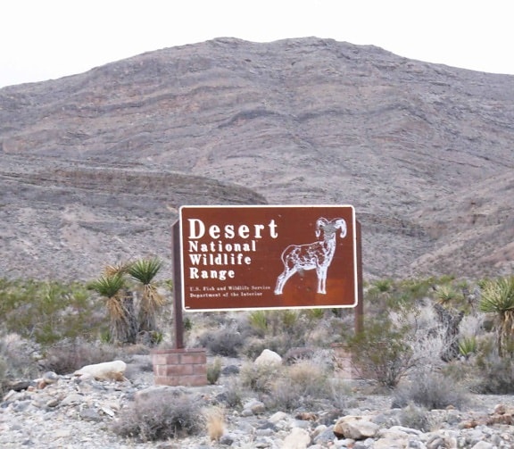 desert, wilderness, refuge, sign