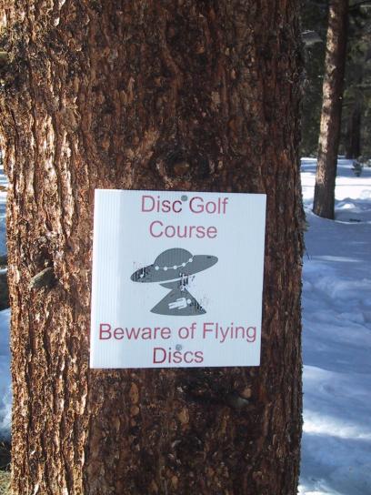 диск, голф, знак