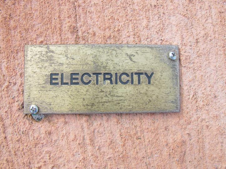 електроенергії, знак