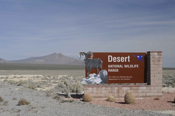 sign, desert, national, reserve