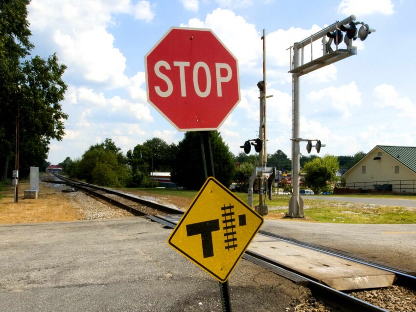 Free picture: two, traffic, signs, indicating, intersection, roadway ...