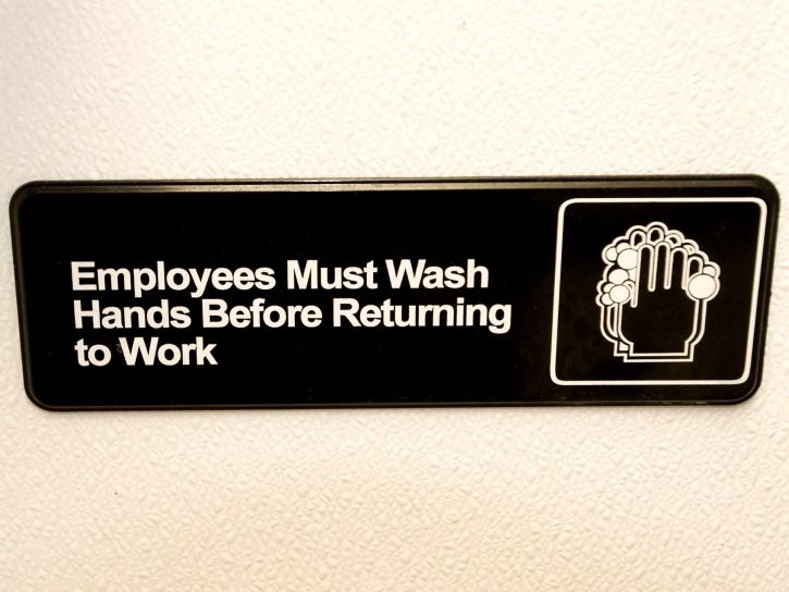 wash, hands, sign