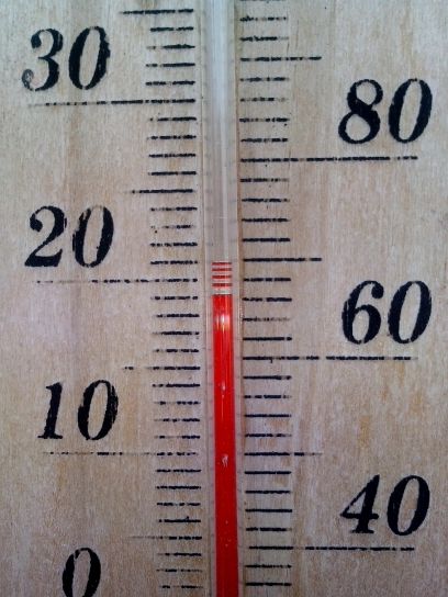 Foto Von Einem Thermometer / Temperatur Messgerät Lizenzfreie
