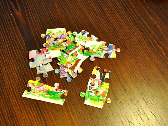 jigsaw puzzle, anak-anak