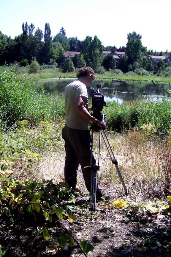 kamerzysta, filmowanie, natura
