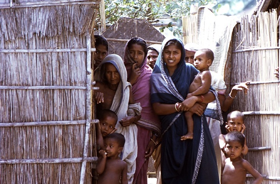 crianças, Nandail, Upazila, subdivisão, Bangladesh, distrito, mymensingh