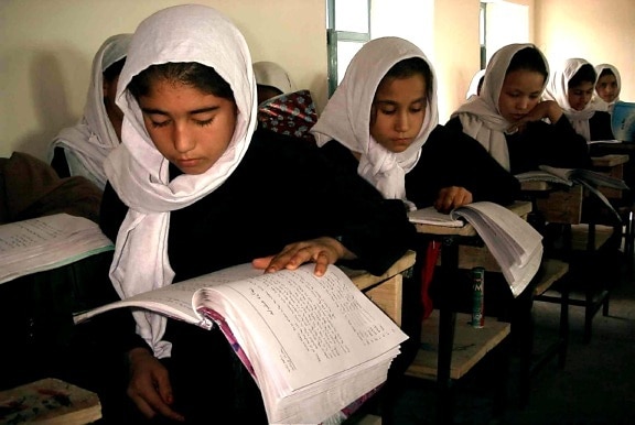 afghanistan, Samangan, school girls