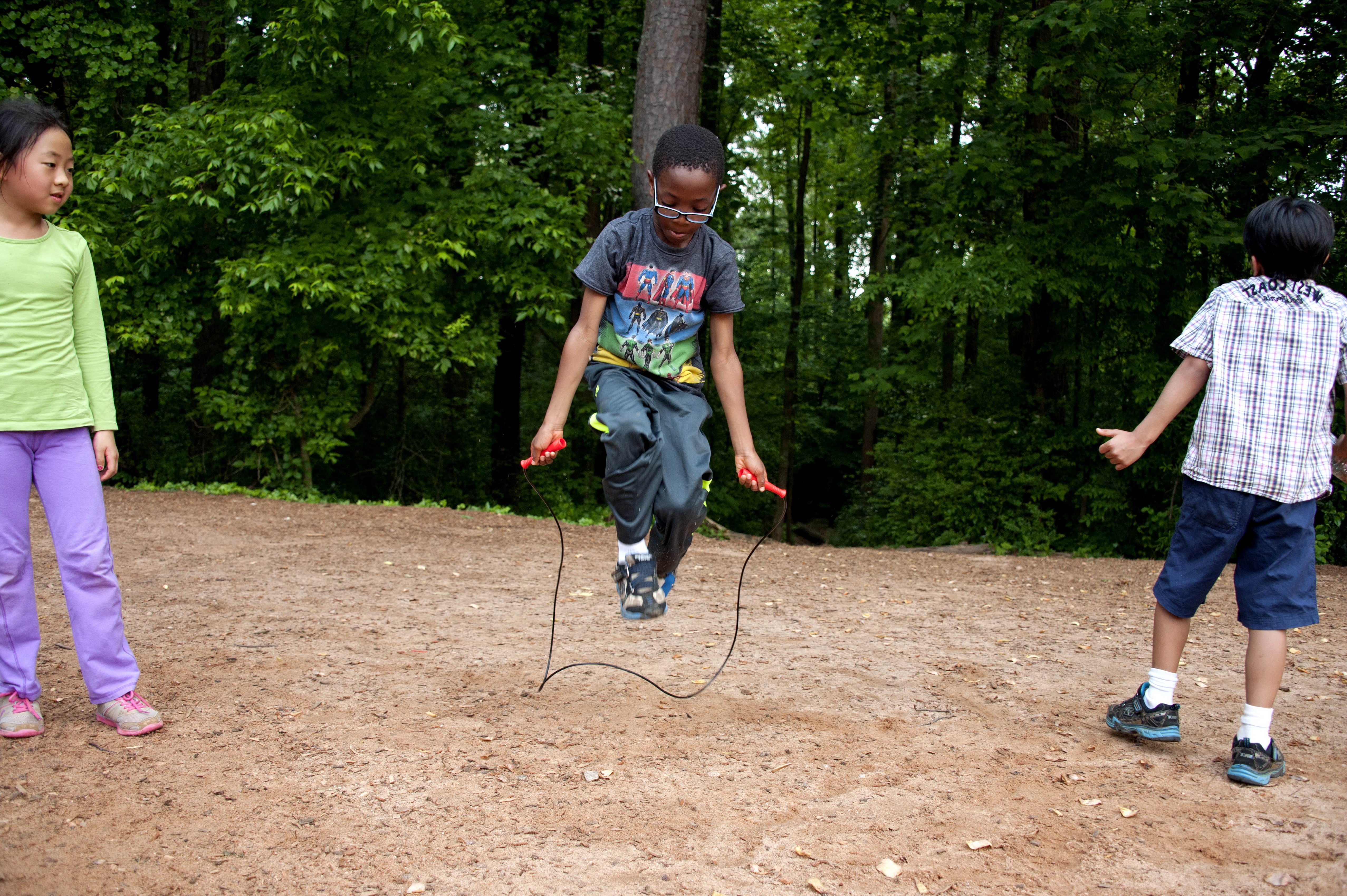 Free picture child, play, jump, rope