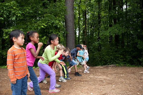 children, participate, footrace