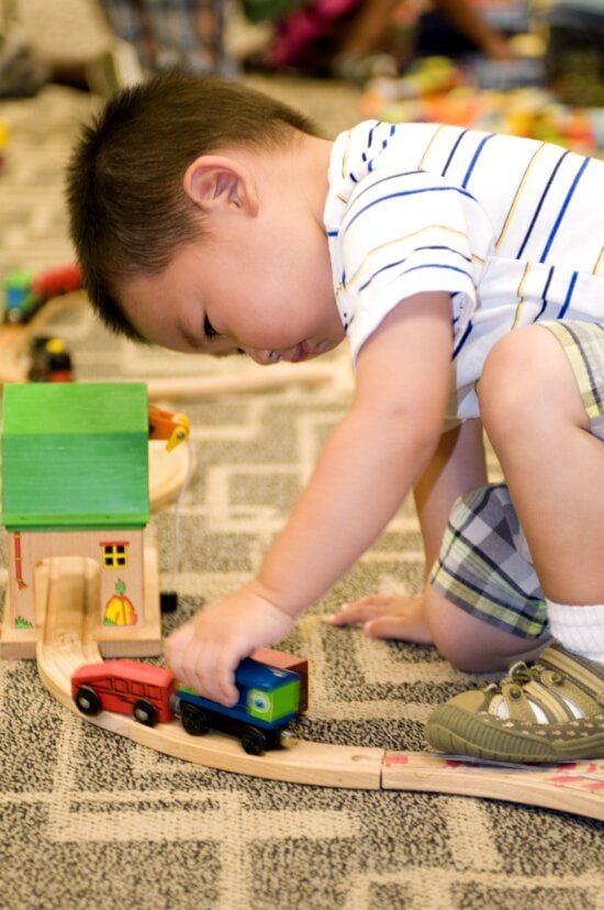 play, small, wooden, toy, car, set