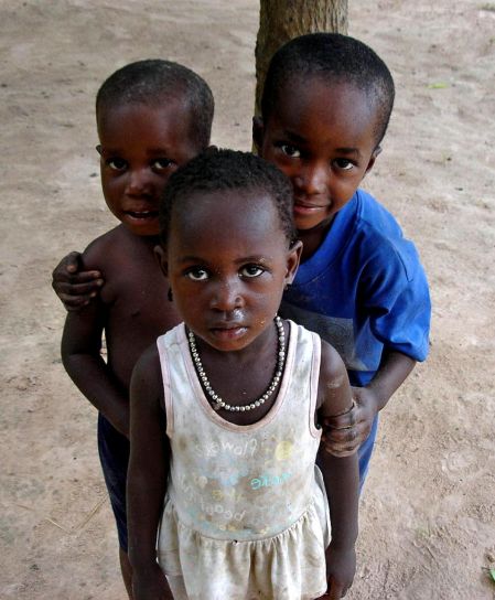nuori, Afrikkalainen, lapset, muotokuvia