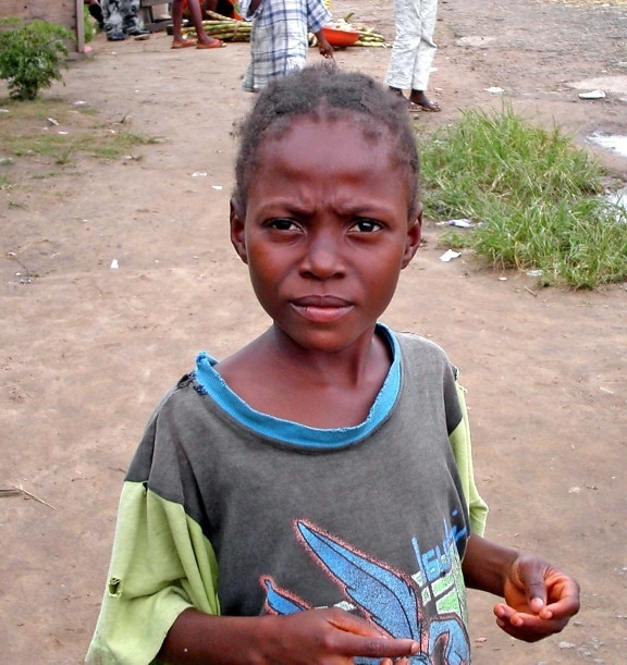 jeune, africaine, fille, enfant, Liberia