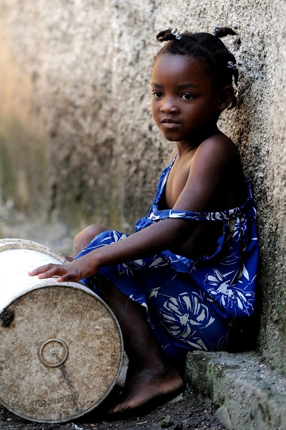 mladé dievča, Afrika, dieťa
