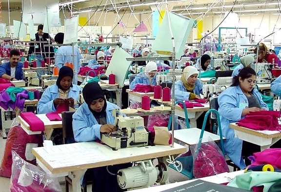 vêtements, usine, la Jordanie, les femmes, les travailleurs