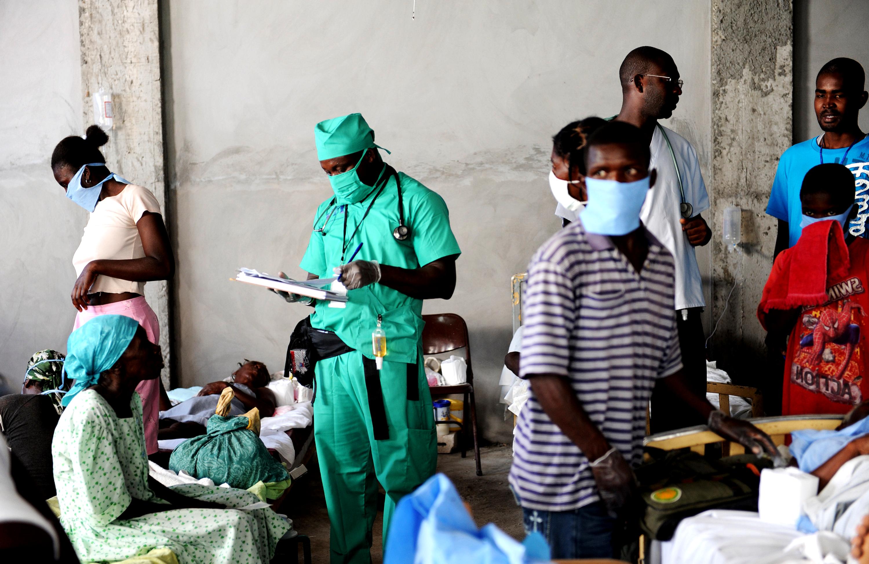 Малярия холера. Холерный госпиталь в Африке.
