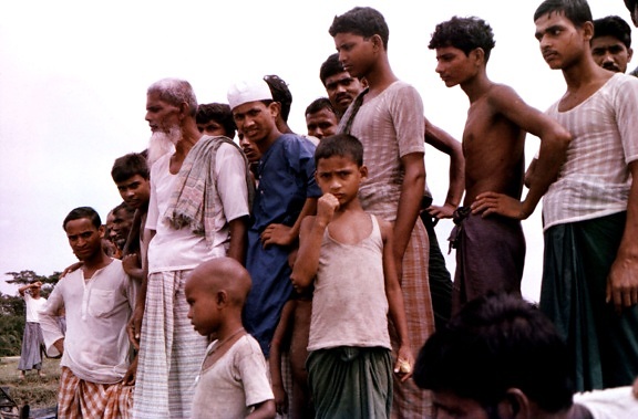 agrupación, Bangladesh, aldeanos