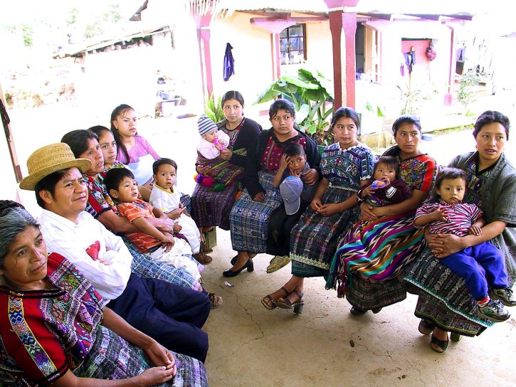 Mayan, women, joined, one, man, receive, family, planning, counseling