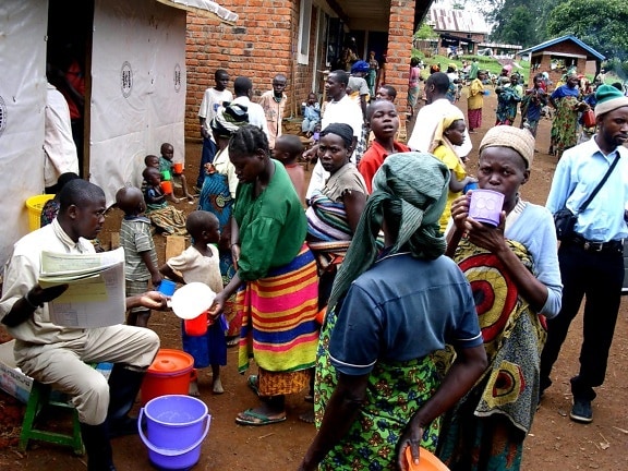 il latte, la distribuzione, terapeutico, l'alimentazione, il centro, Kalonge, Kivu