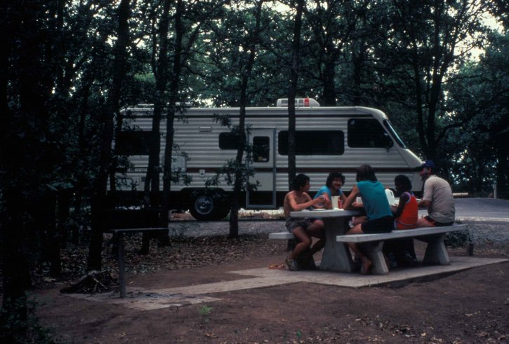 familie, van de natuur genieten, camping