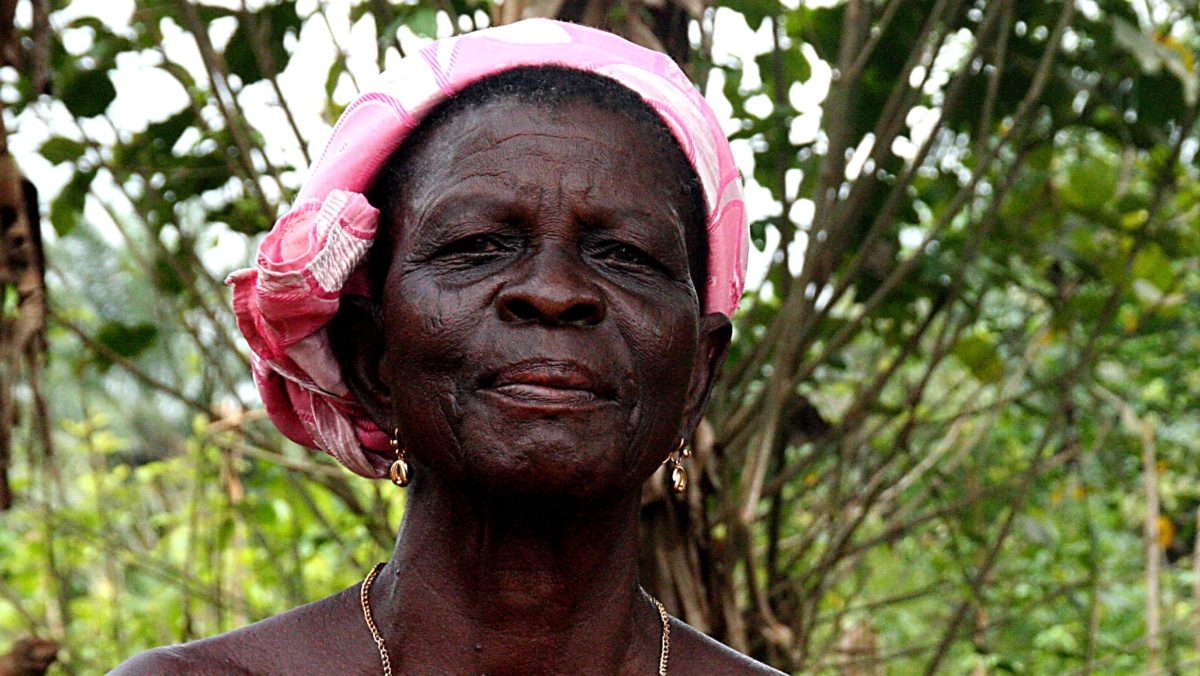 mai în vârstă femei, Africa, portret, sus, fata