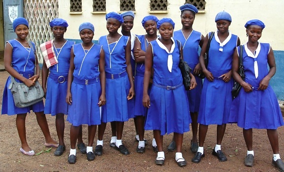 stypendia, dziewczyny, Sierra Leone, pobytu, szkoły