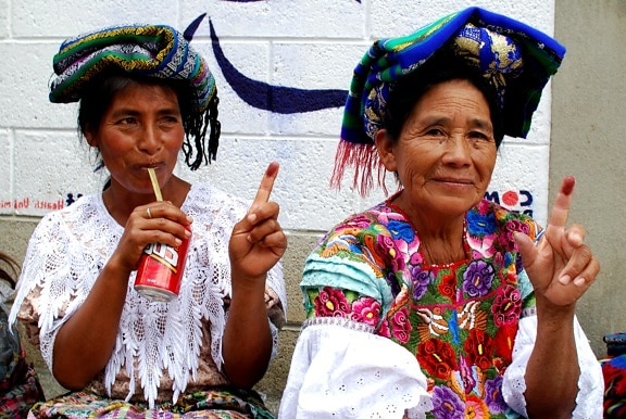 aftrykket, stemme, landdistrikter, Guatemala, højland