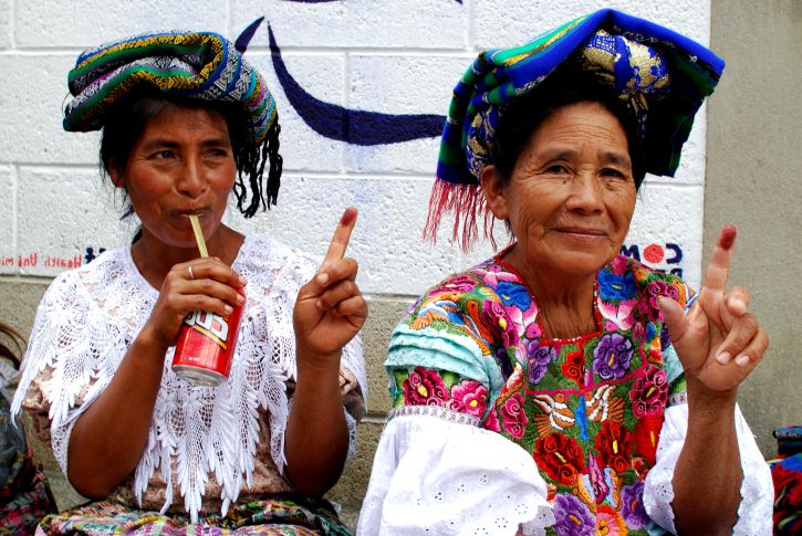 parmak izi, oy, kırsal, Guatemala, yaylaları