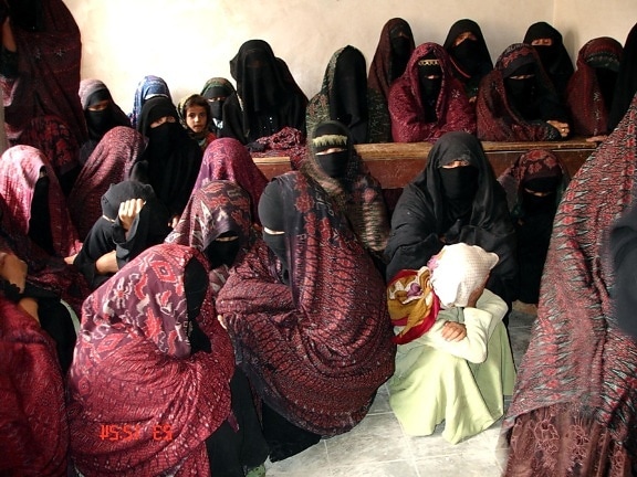 Frauen, die Form, in der Schule, in der Gemeinde, im Jemen