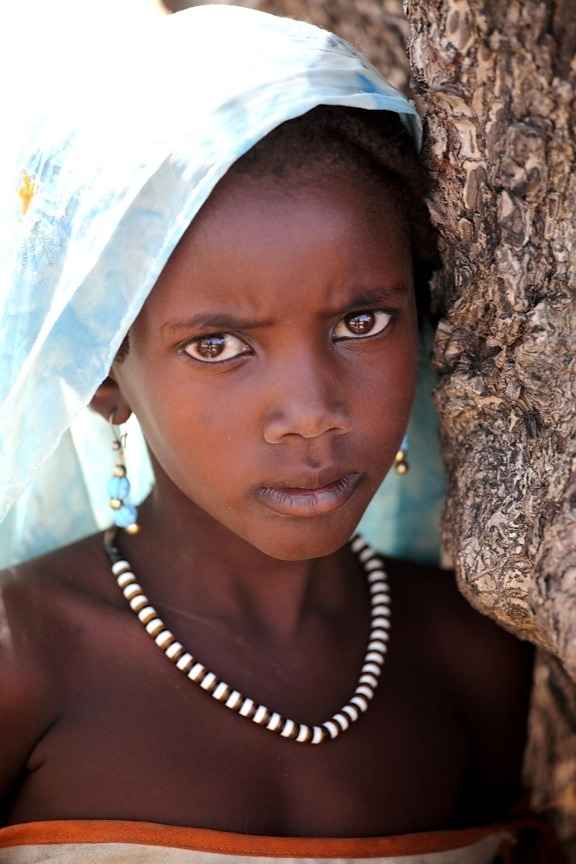 young, beautiful, Sudan, girl