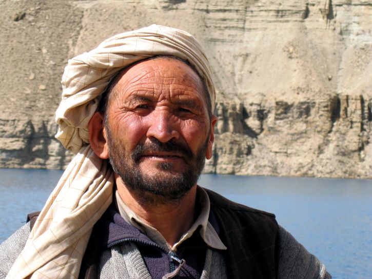 Afganistan, adam, yüz, yakın