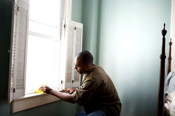 Người Mỹ gốc Phi, ẩm, xốp, cửa sổ