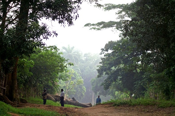 Março, de manhã, Congo, África