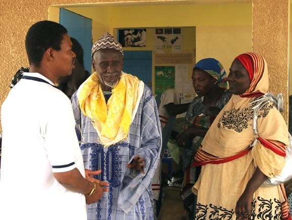 villaggio, anziani, comunità, membri, Koulouk, Mbada