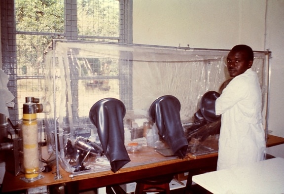 laboratoire, technicien, travail, Kenema, Sierra Leone, laboratoire