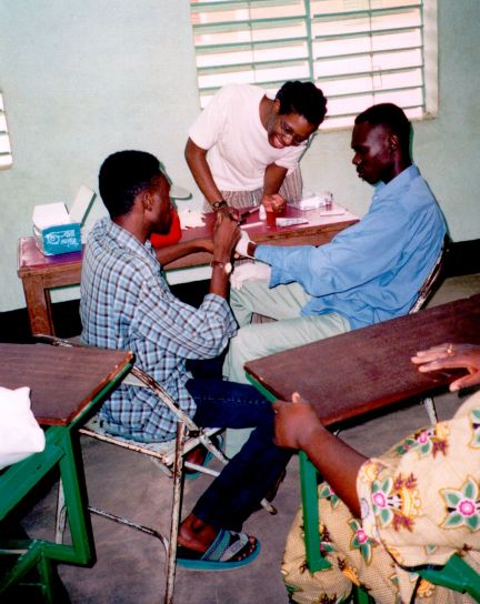 pacientes, médico, oficina, Koupela, Burkina, Faso, occidental, África