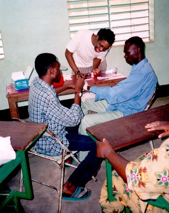 ผู้ป่วย แพทย์ สำนัก งาน Koupela ประเทศ บูร์กินาฟาโซ ตะวันตก แอฟริกา