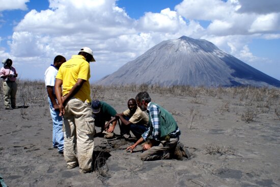 scientifiques, évaluer, Ashfall, récente, éruption, Doinyo, Lengai, volcan, Tanzanie