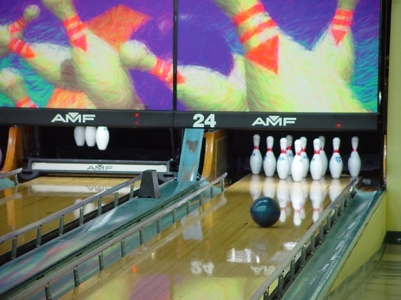 bowling, ball, looking, good, strike