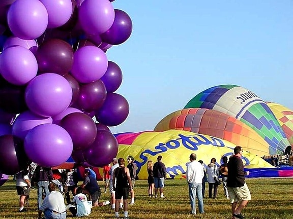 ballonnen, hete lucht cluster, john, ninomiya