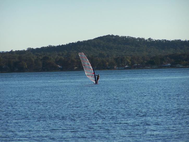 windsurfing, jezero
