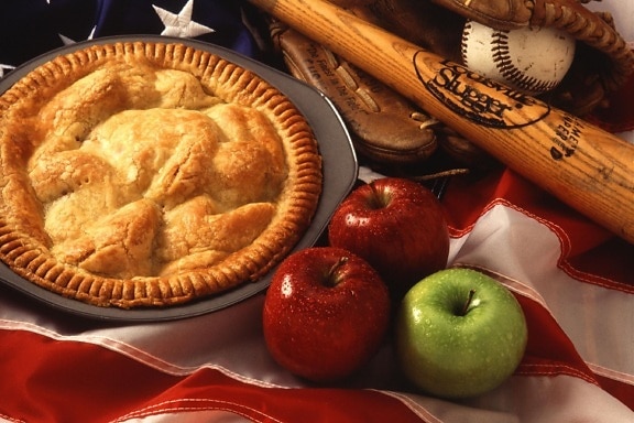 アップルパイ、りんご、食品
