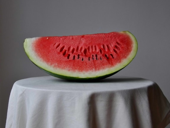 watermelon, white, table