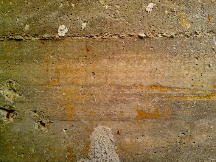oxidado, hormigón, textura, pared
