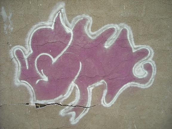 graffiti, rózsaszín