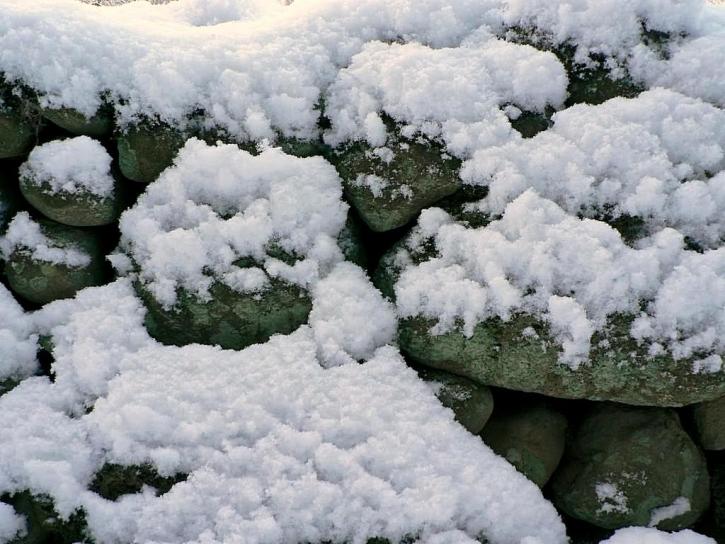 powder, snow, stone, wall