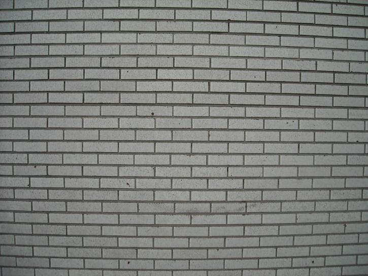 brique, mur blanc