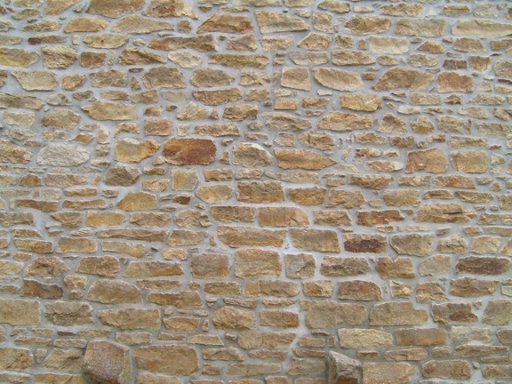 viejo, piedra, ladrillo, pared